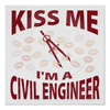 Kiss Me Im A Civil Engineer Poster R C F C Af Feb A Ea E W Q Image