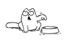 Dead Cartoon Cats Clipart Image
