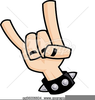 Metal Hand Sign Clipart Image