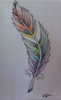 Feather Drawing Tumblr Image