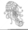 Jellyfish Tattoo Outline Image