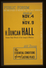 Public Forum - H. Duncan Hall, Former High Official Of The League Of Nations, Will Discuss The Essential Conditions Of Any Lasting Peace  / Designed & Made By Iowa Art Program, W.p.a. Image