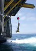 A Side-scan Sonar Unit Is Lowered Into The Waters Off The Coast Of California Image