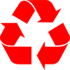 Red Recycle Clip Art