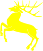 Yellow Deer Clip Art