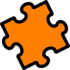 Orange Puzzle Clip Art
