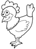 Finished Cartoon Chicken Hen Drawingtutorials Image