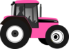 Tractor-pink Clip Art