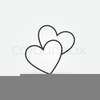 Two Hearts Clipart Image