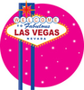 Clip Art Graphic Of A Las Vegas Sign Over A Pink Sparkly Background By Maria Bell Image