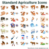 Standard Agriculture Icons Image