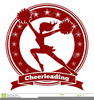Red Cheerleading Clipart Image