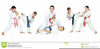 Kids Martial Arts Clipart Image