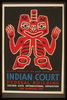 Indian Court, Federal Building, Golden Gate International Exposition, San Francisco, 1939 Blanket Design Of The Haida Indians, Alaska / Siegriest. Image