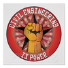 Civil Engineering Is Power Poster R E D F D B Cbaad E Bff W Q Image