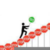 Overcoming Obstacles Clipart Image