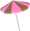 Pink And Brown Umbrella Clip Art