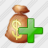 Icon Money Bag Add Image