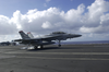An F/a-18f Super Hornet Attached To The  Black Aces  Of Strike Fighter Squadron Forty One (vfa-41) Image