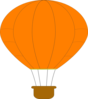 Red Hot Air Balloon Clip Art