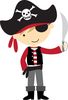 Pirate Ship Flag Clipart Image