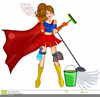 Clipart Woman Cleaning Image