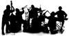 Red Hot Chillies Jazz Band Silhouette Image