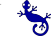 Blue Royal Gecko Clip Art