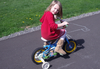 Girl Riding Bicycle Image
