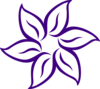 Dark Purple Flower Clip Art
