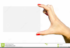 Hand Holding Card Clipart Image