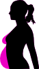 Pregnancy Silhouette 6 Clip Art