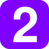 Purple Number Two Clip Art