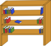 Bookshelf Clip Art
