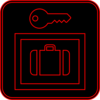 Black And Red Lock Clip Art