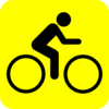 Yellow Bike  Clip Art