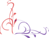 Red And Purple Swirl Clip Art