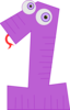 Number One Purple Clip Art