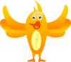 Orange Bird Clip Art