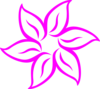 Hot Pink Flower Clip Art