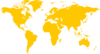 Gold World Map Clip Art