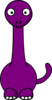Purple Baby Dinosaur Clip Art