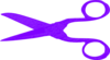 Purple Scissors Clip Art