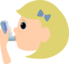 Child With Asthma Clip Art