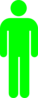 Green Person Symbol Clip Art