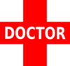 Doctor Logo Red White Clip Art