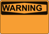 Warning Orange Clip Art