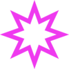 Purple Star  Clip Art