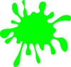 Green Splat Paint Clip Art