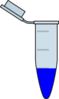 Eppendorf With Blue Solution Clip Art